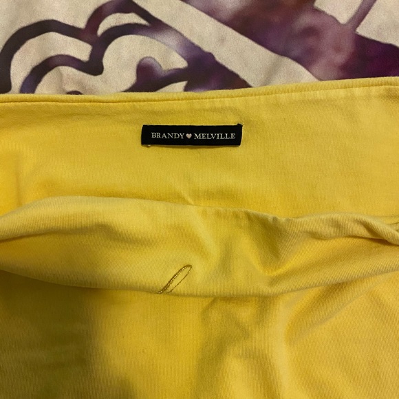 Brandy Melville Honey Tube Top, yellow/small - Picture 4 of 4